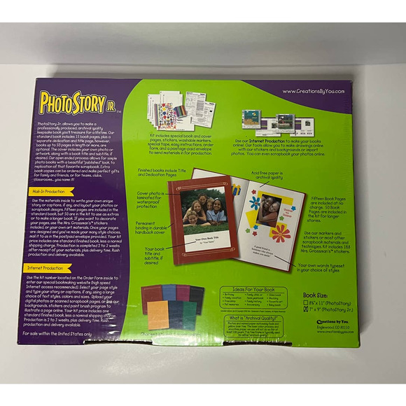Creations By You Photo Story JR Publish your own book NIB Kit Ages 9-Adult - Picture 2 of 3